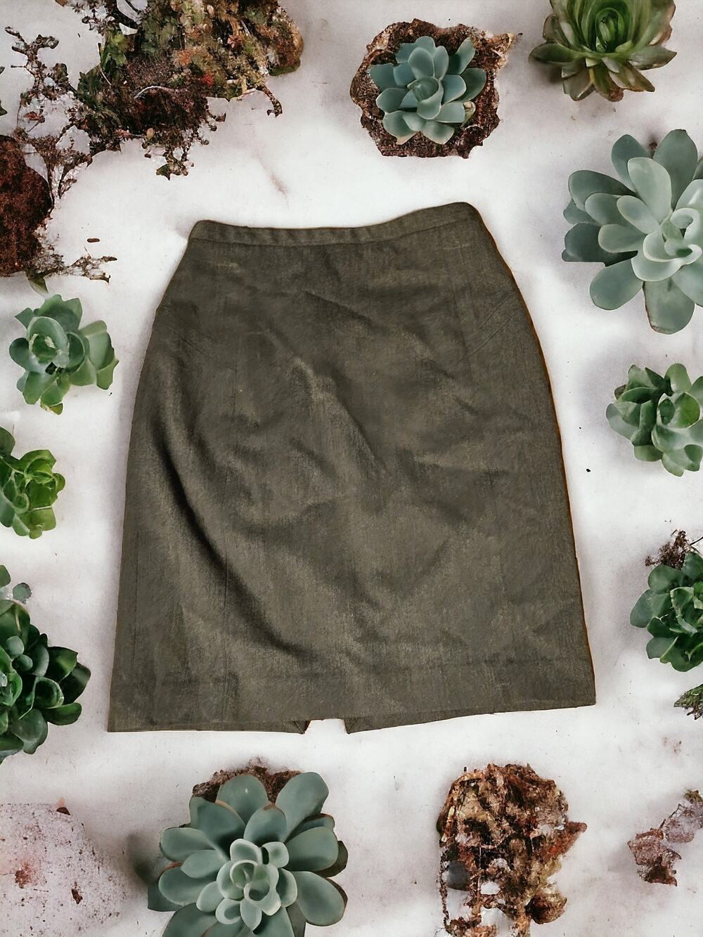 Express Design Studio Size 0 Gray Pencil Skirt